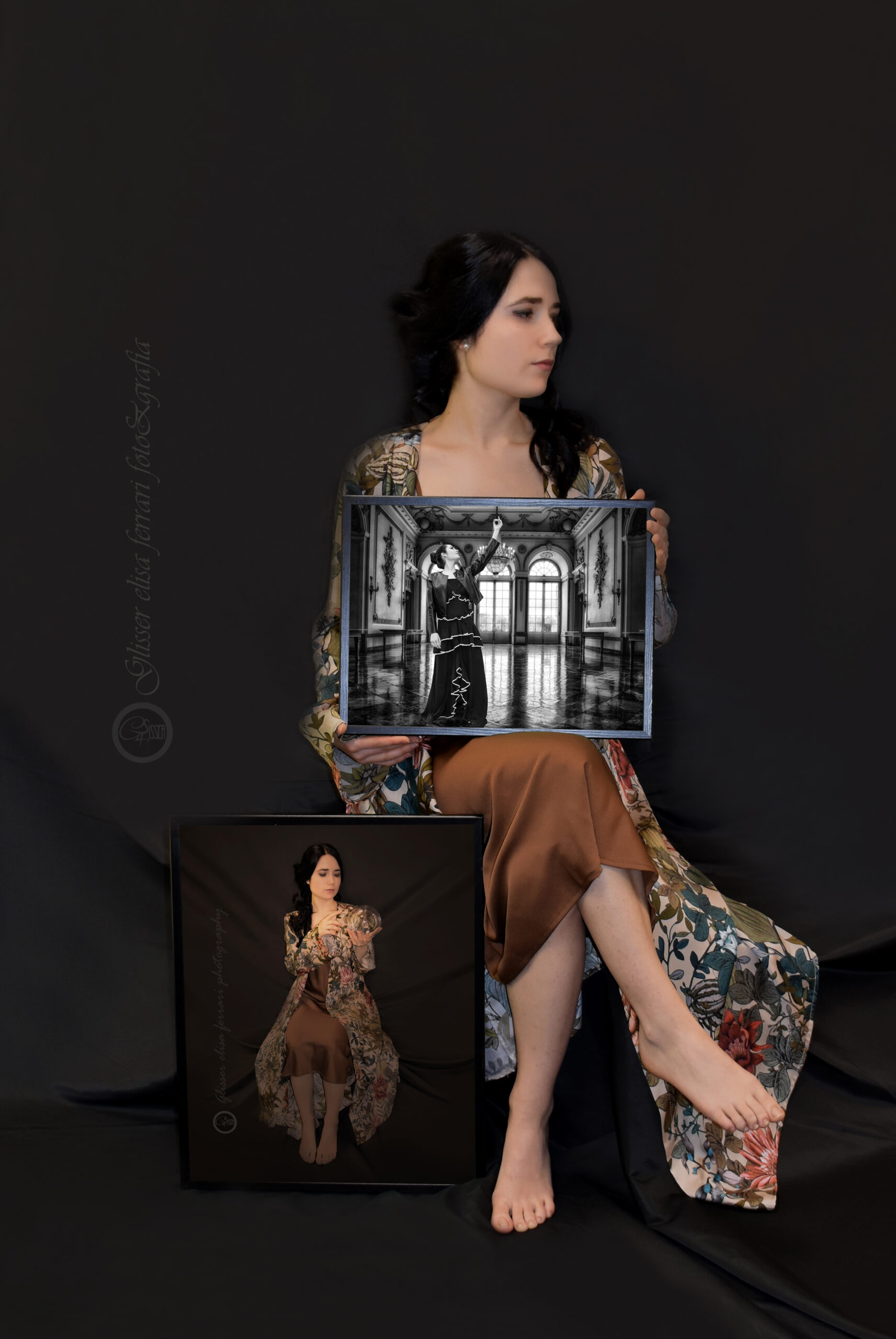 La fotografia dentro la fotografia. Adoro che sia davvero un quadro!
